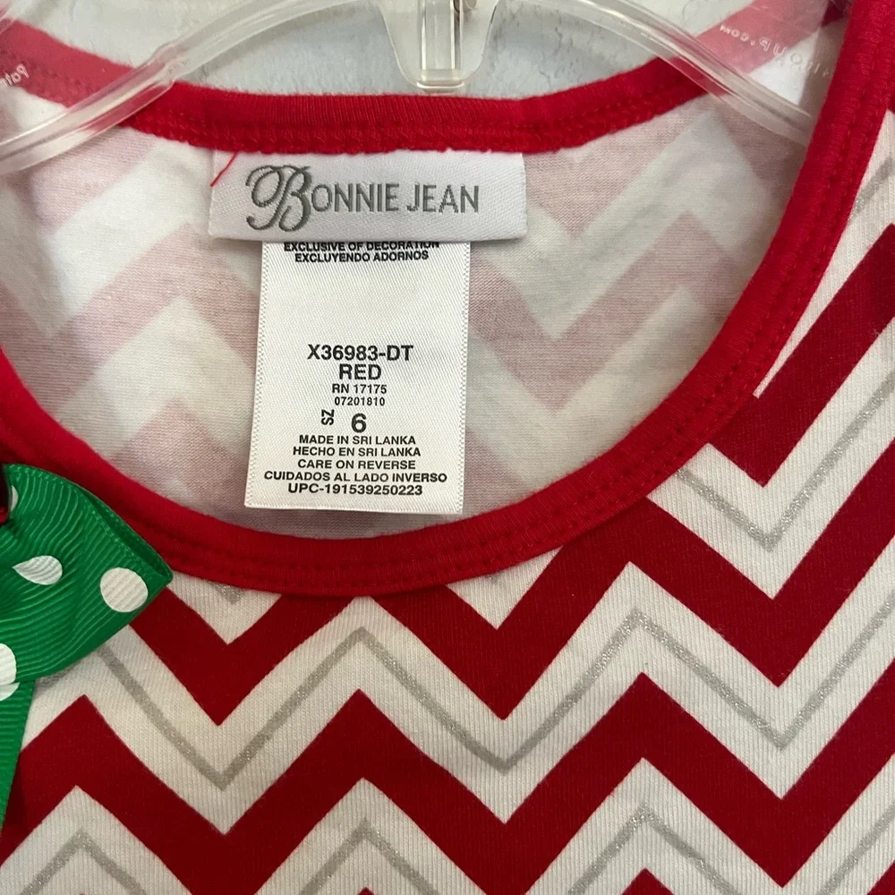 Bonnie Jean Santa Claus Christmas‎ dress Size 6